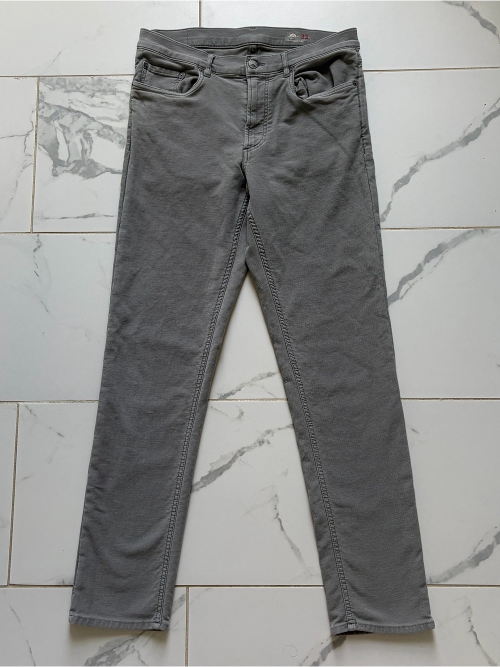 Faherty Stretch Terry 5 Pocket Pants Men’s Size 33 Iron Gray Chino 32” Inseam